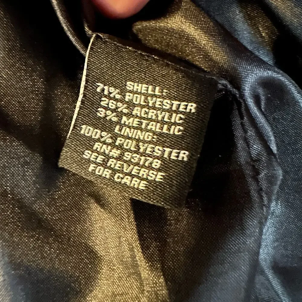 Premise Women Winter Soiree Gold Black Woven Blazer Career Office Formal Size 8 - Picture 2 of 6